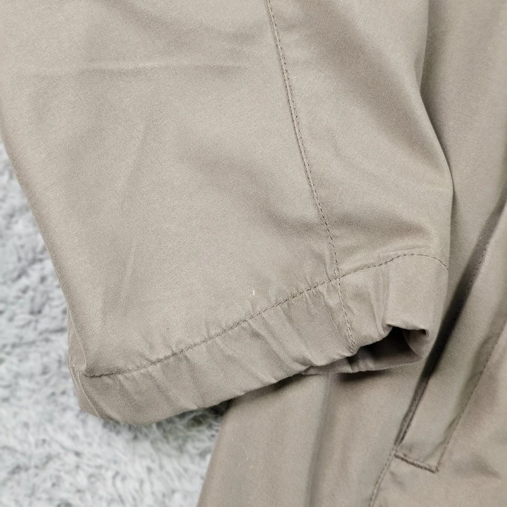 FootJoy Pullover Mens Large Tan V-Neck Golf Windbreaker Windshirt Jacket